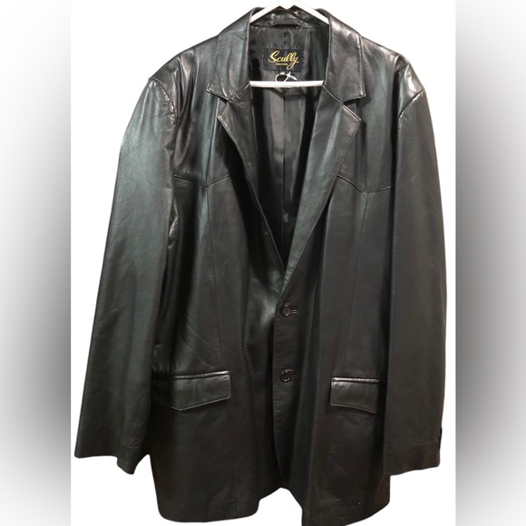 SCULLY MENS LAMBSKIN LEATHER JACKET BLACK SIZE 48 LARGE RICH ITALIAN LEATHER EXC - Picture 3 of 13